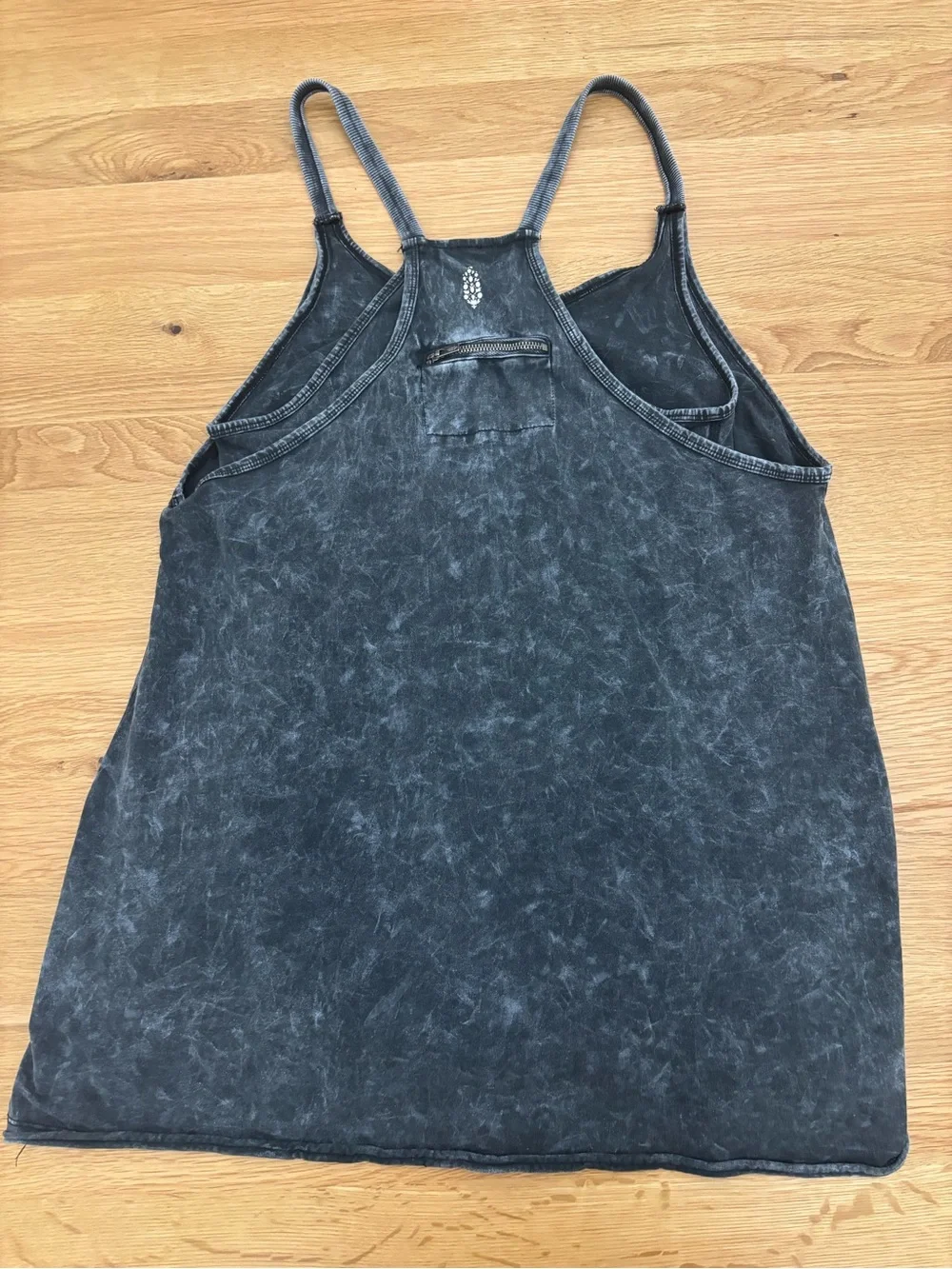 Free People Hot Shot Mini Dress Washed Black